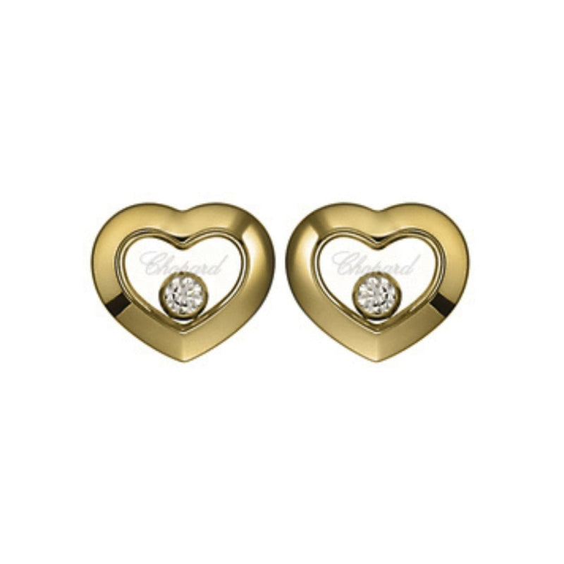 Chopard 18 Karat White Gold Happy Diamond Square Stud Earrings – The Estate  Watch And Jewelry Company®